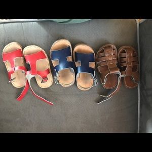 3 pairs of size 4 Freshly Picked Sandals size 4